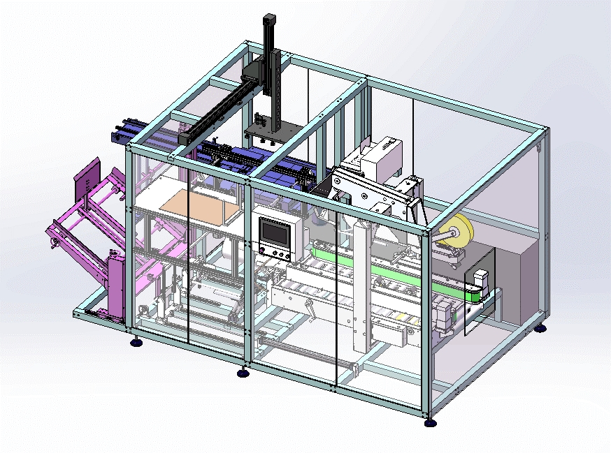M&aacute;quina de embalagem de caixas 4